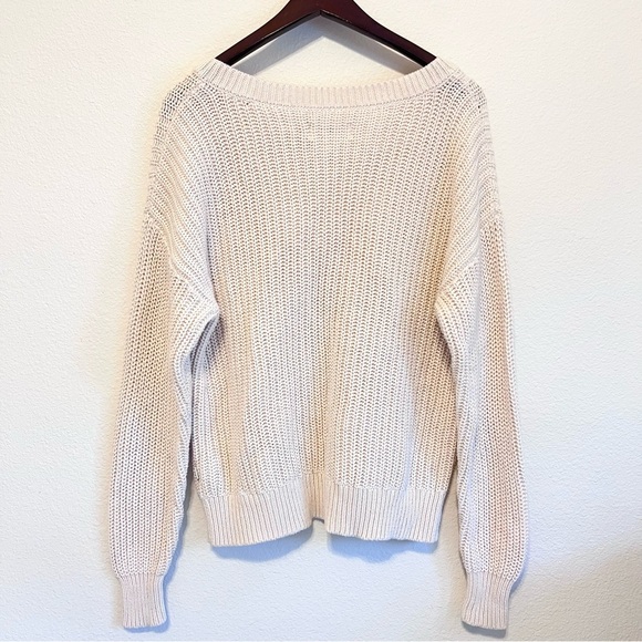 Victoria’s Secret PINK boyfriend oversized V-neck pullover sweater, size S - Picture 7 of 12